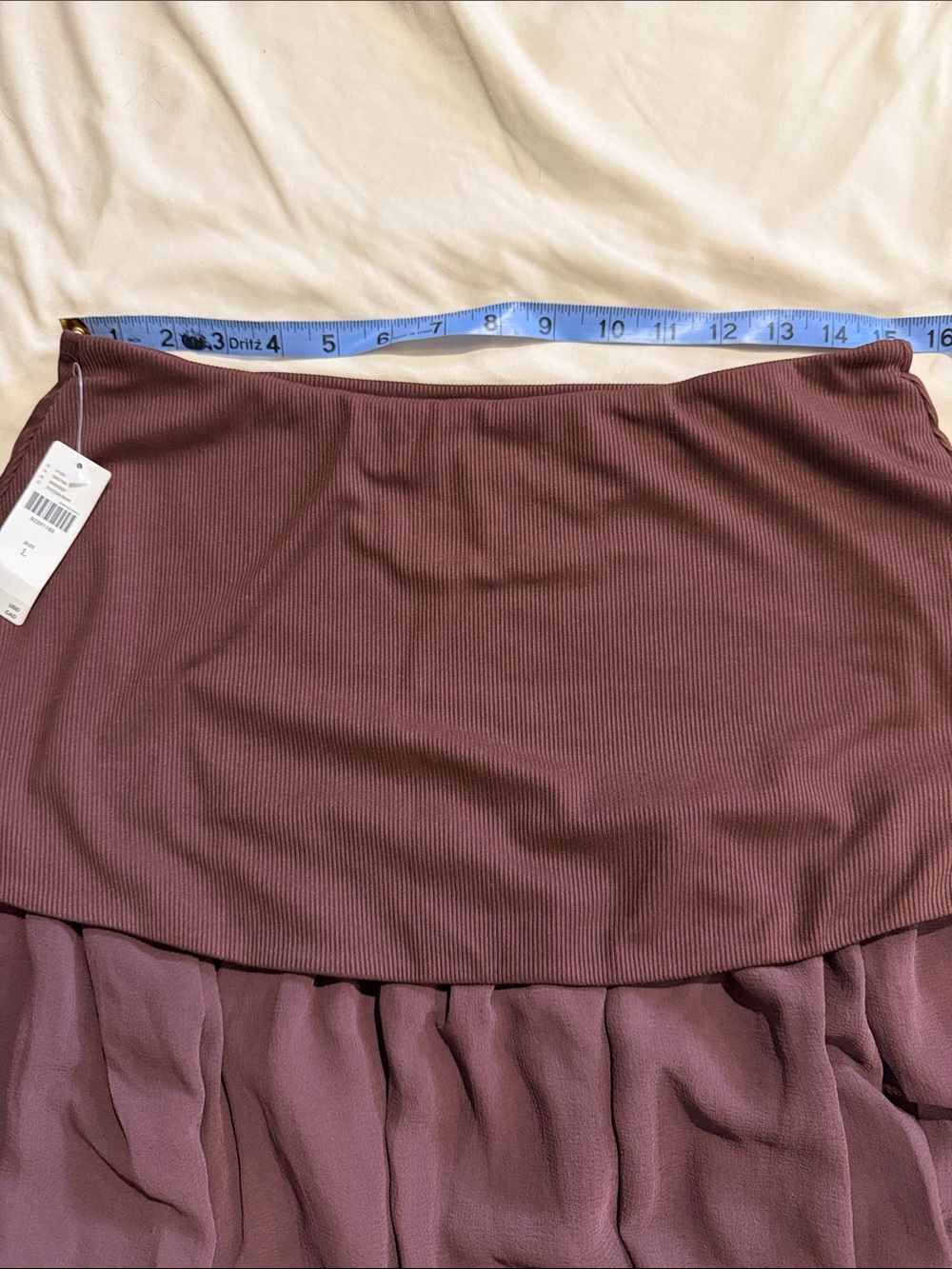 Anthropologie Dropped Yoke-Waist Maxi Skirt size large - Picture 6 of 7